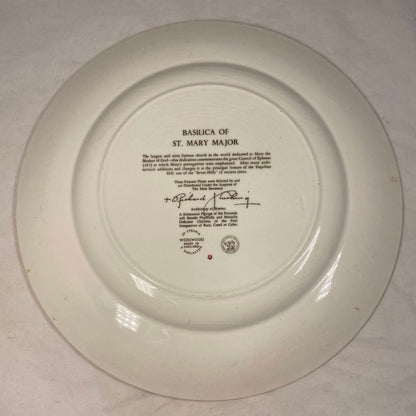 Vintage Wedgwood Piranesi Plate - Sta Maria Maggiore - Duckwells