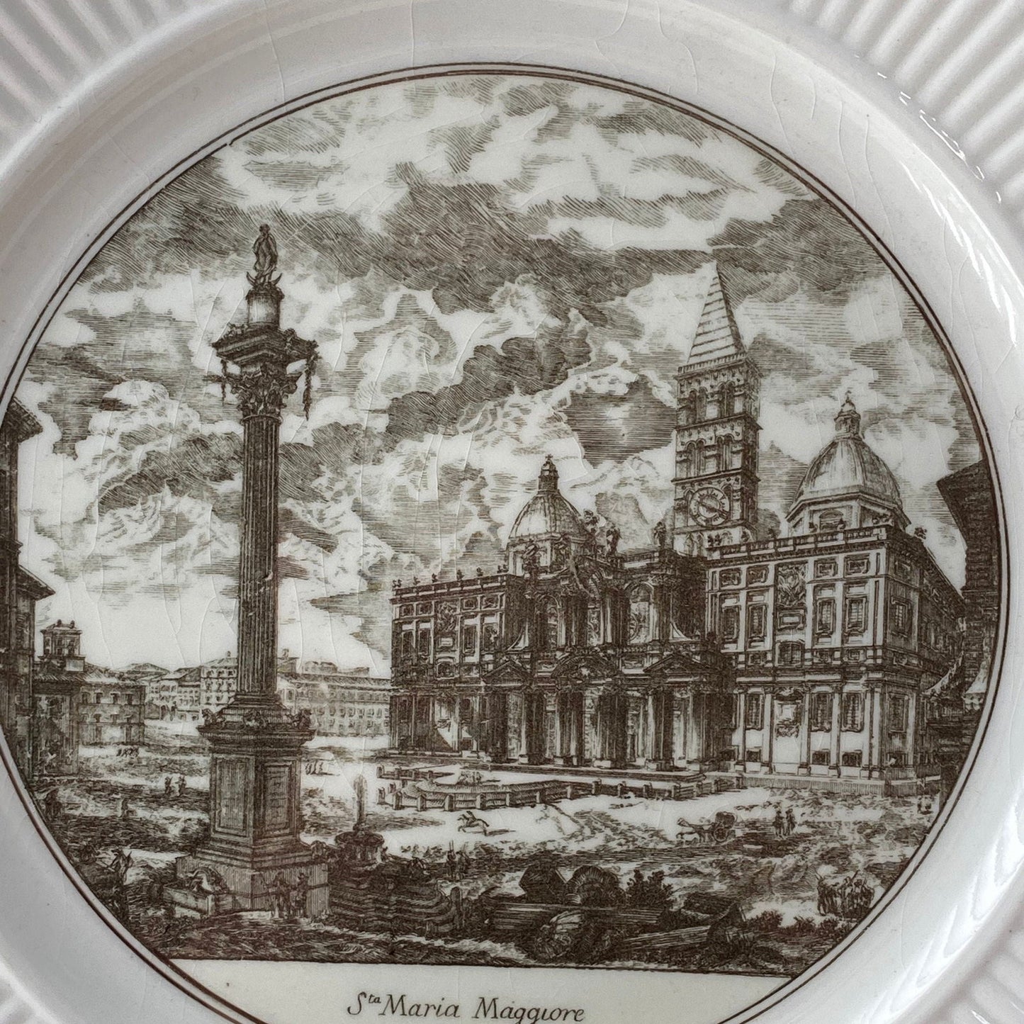 Vintage Wedgwood Piranesi Plate - Sta Maria Maggiore - Duckwells