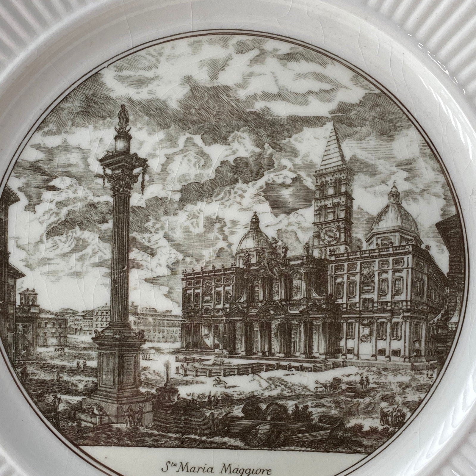Vintage Wedgwood Piranesi Plate - Sta Maria Maggiore - Duckwells