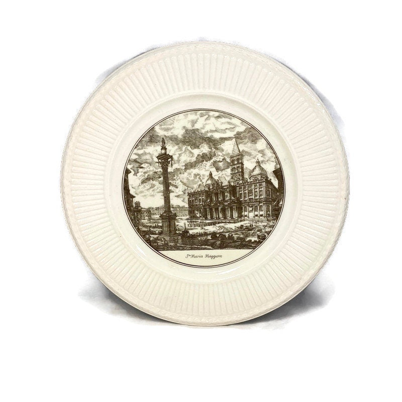 Vintage Wedgwood Piranesi Plate - Sta Maria Maggiore - Duckwells