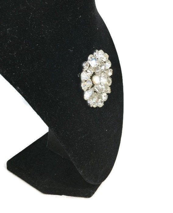 Vintage Weiss Rhinestone Brooch Pin - Duckwells