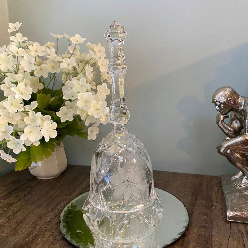 Vintage Western Germany Crystal Bell - Duckwells