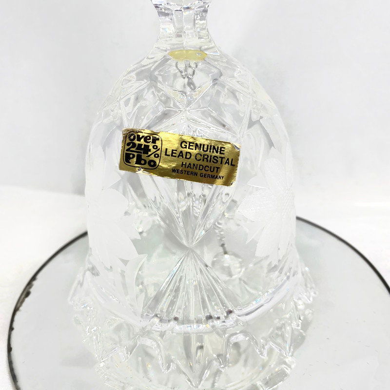 Vintage Western Germany Crystal Bell - Duckwells