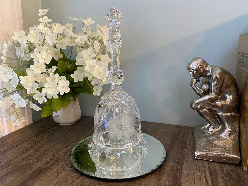 Vintage Western Germany Crystal Bell - Duckwells