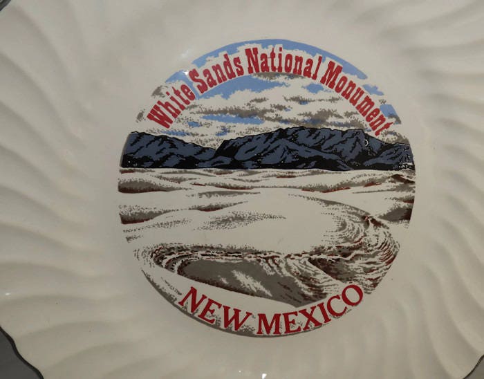 Vintage White Sands New Mexico Plate - Duckwells