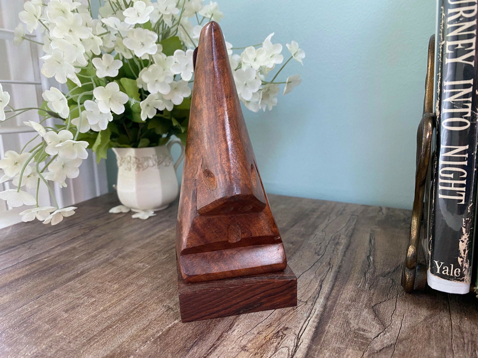 Vintage Wood Tiki Eyeglass Holder - Duckwells