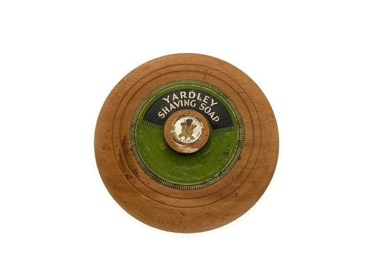 Vintage Yardley Shaving Soap Wood Lidded Box - Duckwells