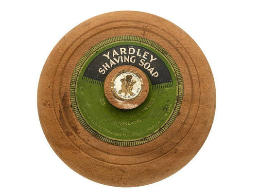 Vintage Yardley Shaving Soap Wood Lidded Box - Duckwells