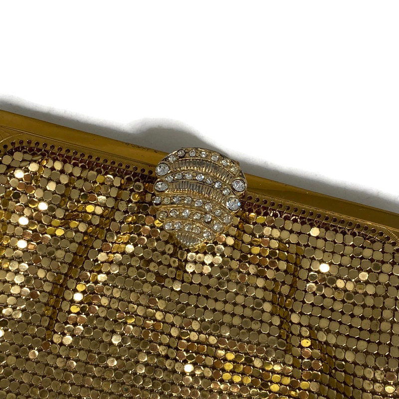 Whiting and Davis Gold Metal Mesh Purse - Duckwells