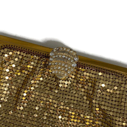 Whiting and Davis Gold Metal Mesh Purse - Duckwells