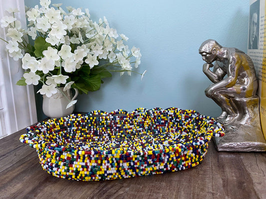 Wired Multicolored Beaded Tray - Duckwells