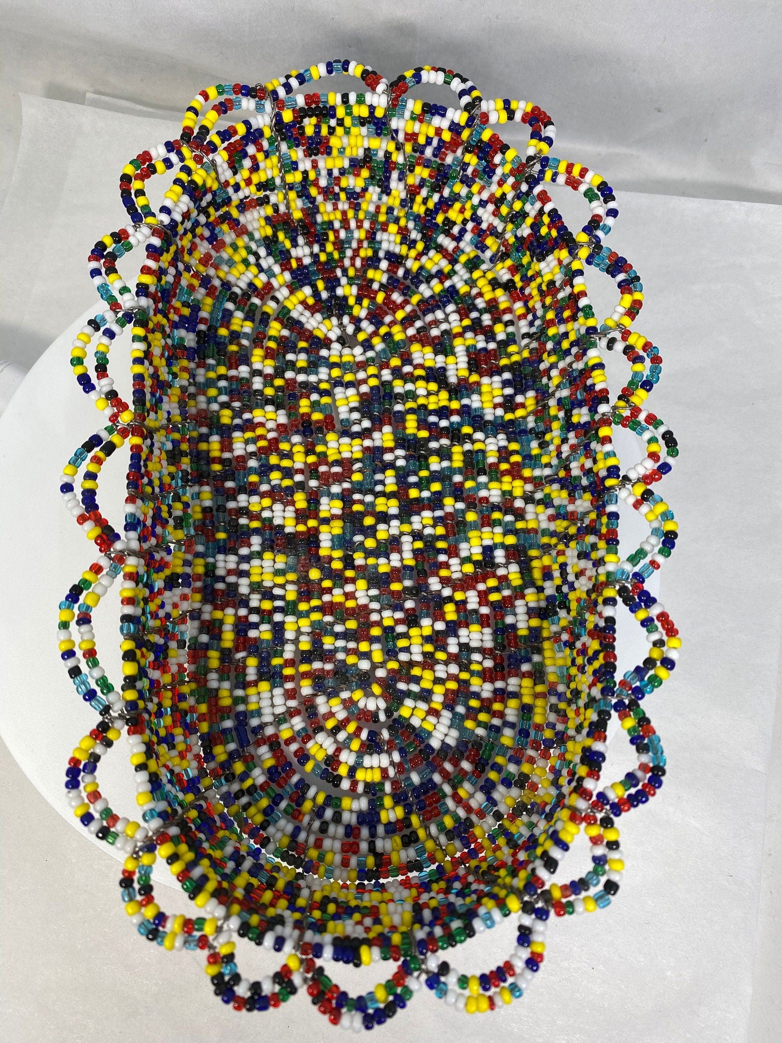 Wired Multicolored Beaded Tray - Duckwells