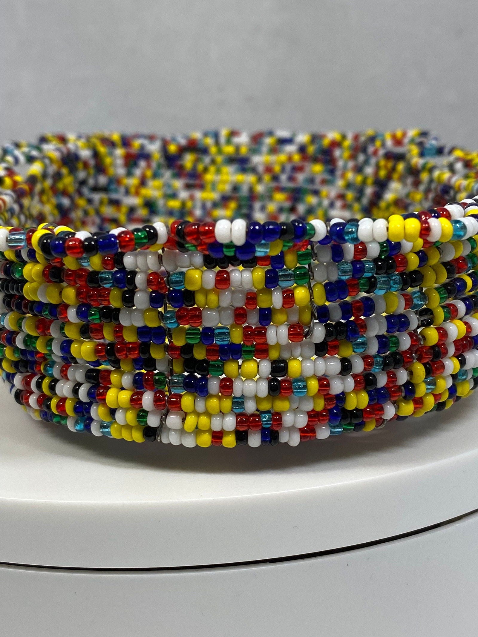 Wired Multicolored Beaded Tray - Duckwells