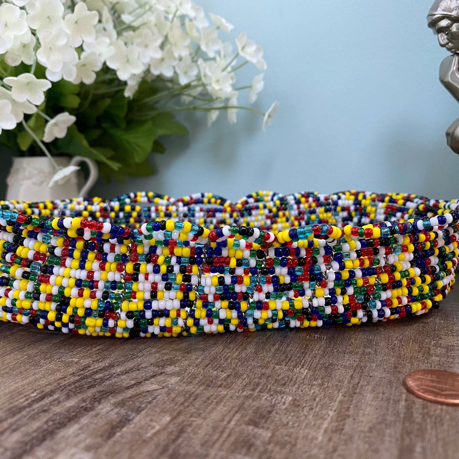 Wired Multicolored Beaded Tray - Duckwells