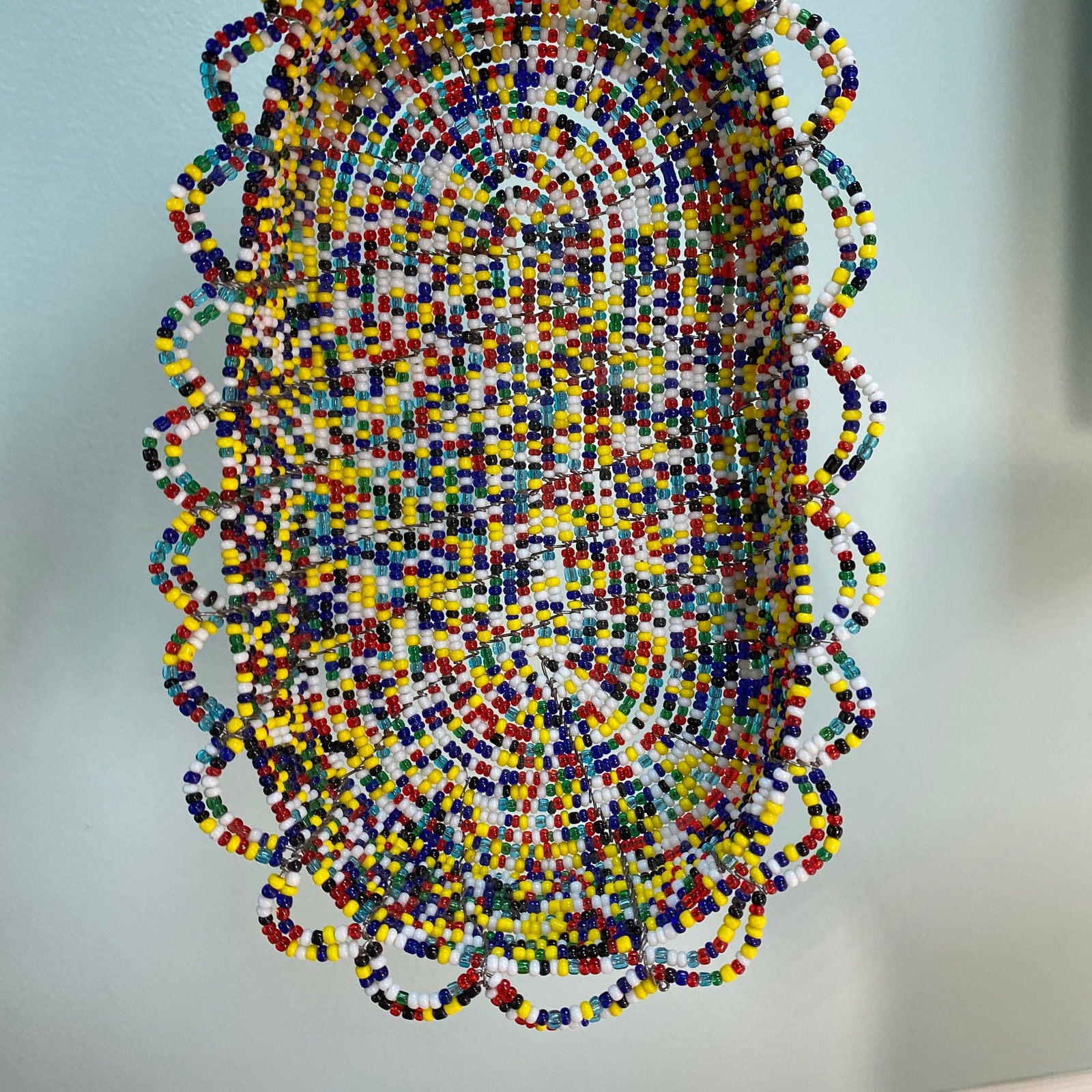 Wired Multicolored Beaded Tray - Duckwells