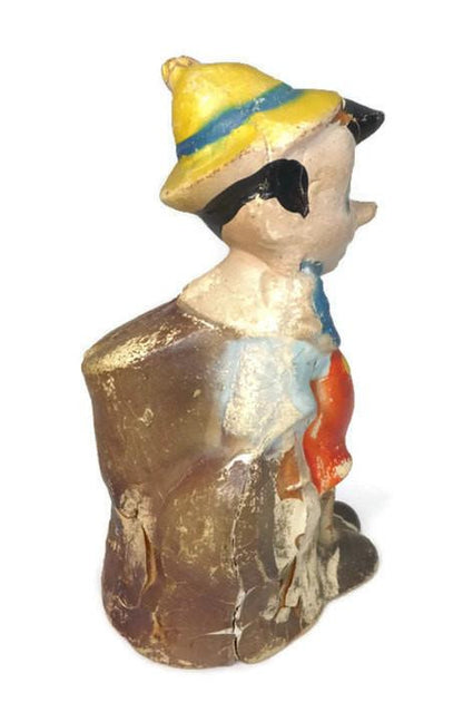 Antique Pinocchio Bank - Walt Disney Figurine - Duckwells