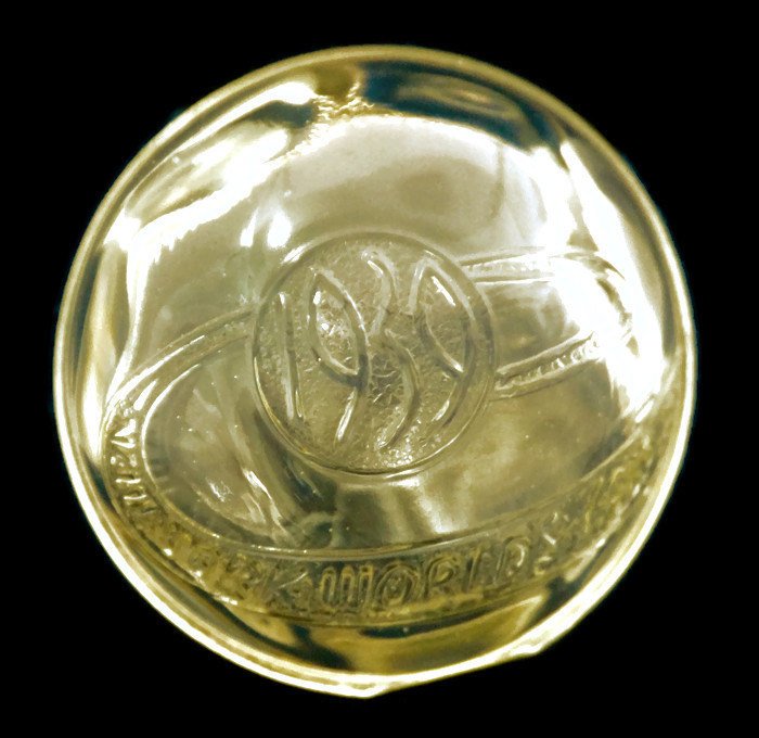 Vintage 1939 New York World's Fair Glass Bank - Duckwells