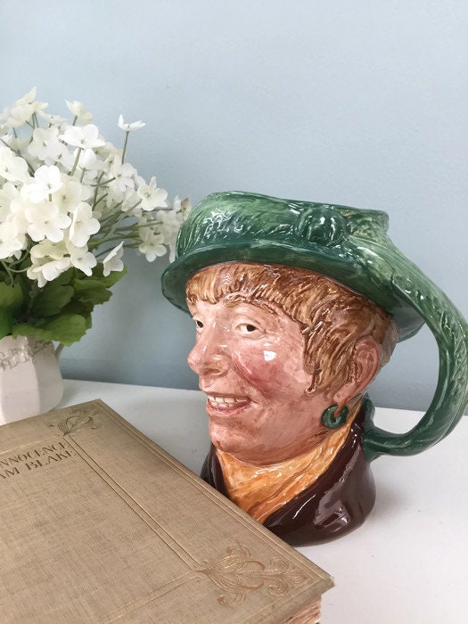 Royal Doulton Pitcher - Arriet Large Character Jug, No 5195, Copyright 1946, English Collectible, Rare Early Edition - Duckwells