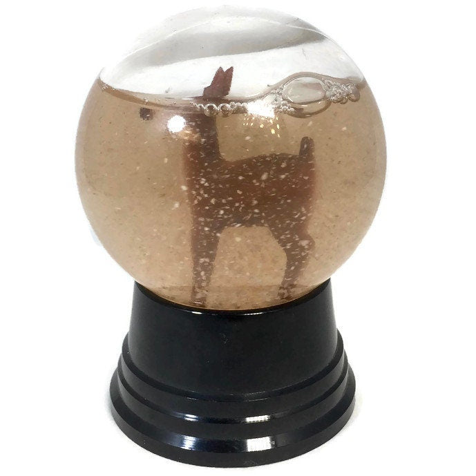 Vintage Rudolph Snow Globe, Rudolph in the Snow, Rudolph the Red Nosed Reindeer, Driss Co, Mid Century Snowglobe Collectible - Duckwells