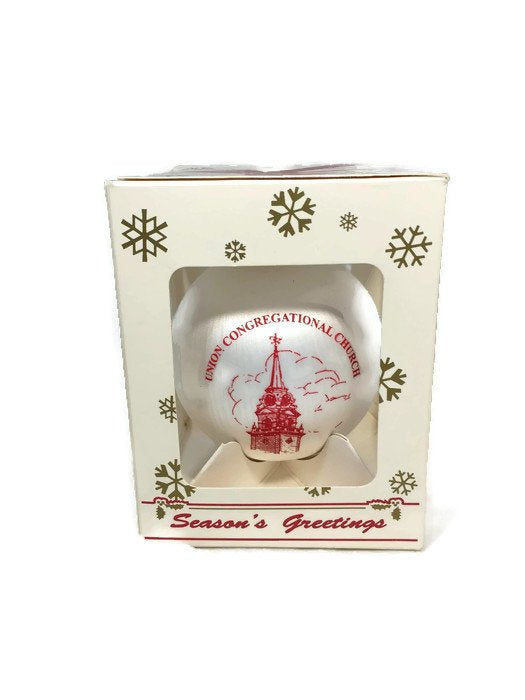 Union Congregational Church Christmas Ornament, Weymouth Massachusetts at Duckwells
