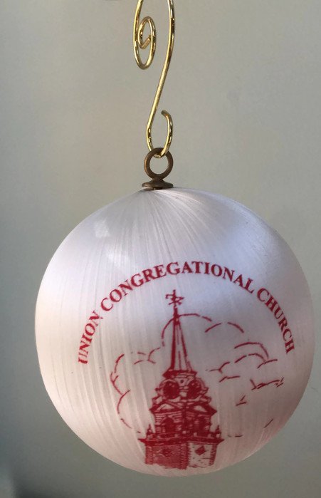 Union Congregational Church Christmas Ornament, Weymouth Massachusetts at Duckwells