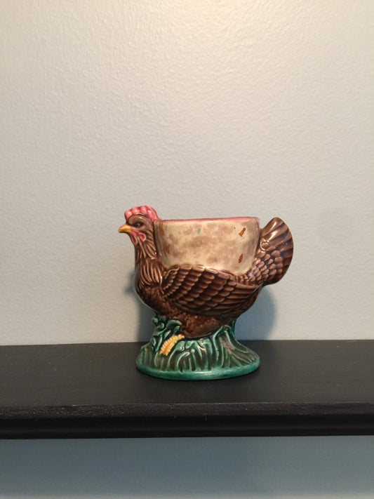 Vintage Egg Cup, Ceramic Chicken - Duckwells