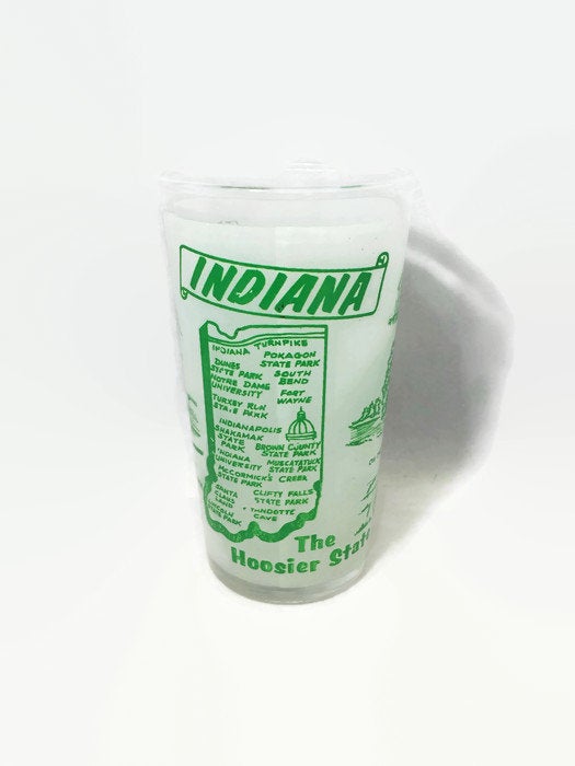 Vintage Indiana Souvenir Glass - Duckwells