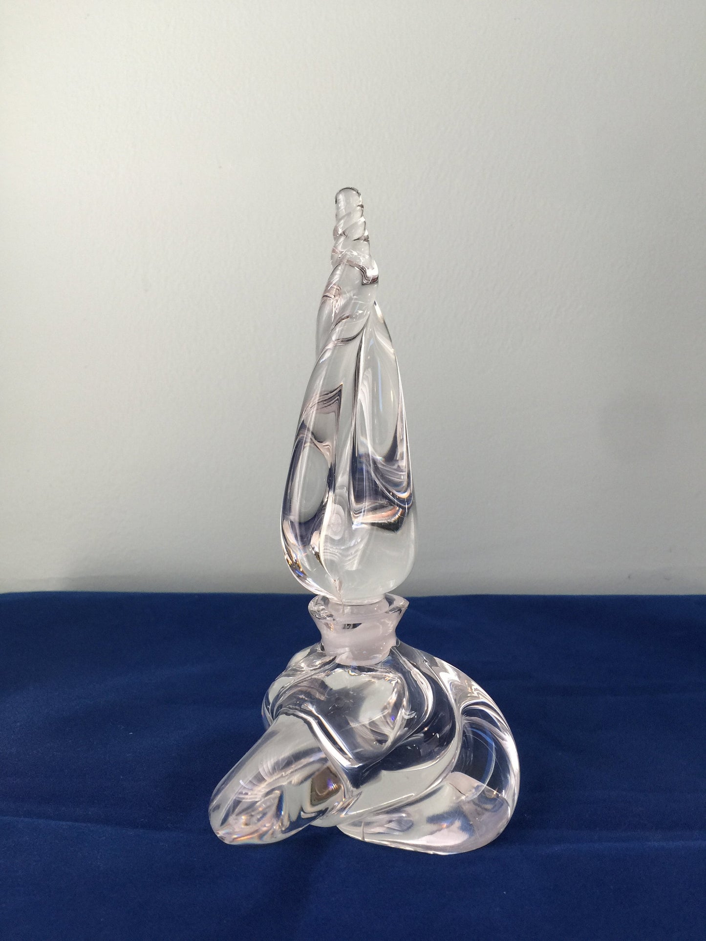 Crystal Perfume Bottle - Art Glass, Home Decor, Vanity Accessory, Collectible Glass with Stopper - Duckwells