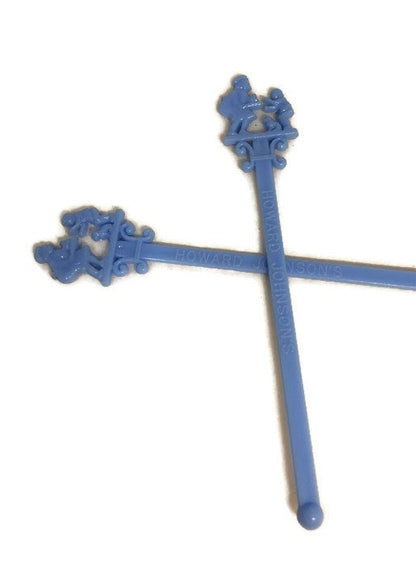 Mid Century Howard Johnson's Swizzle Sticks, Restaurant Souvenir Drink Stirrers - Duckwells
