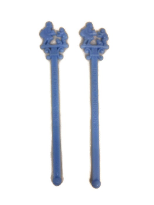 Mid Century Howard Johnson's Swizzle Sticks, Restaurant Souvenir Drink Stirrers - Duckwells