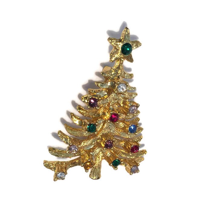 Vintage Christmas Tree Pin - Duckwells