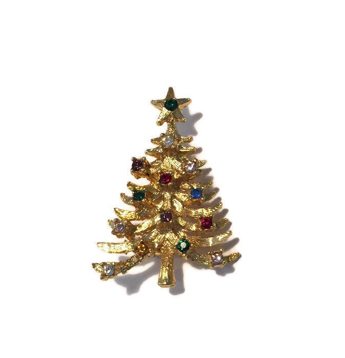 Vintage Christmas Tree Pin - Duckwells