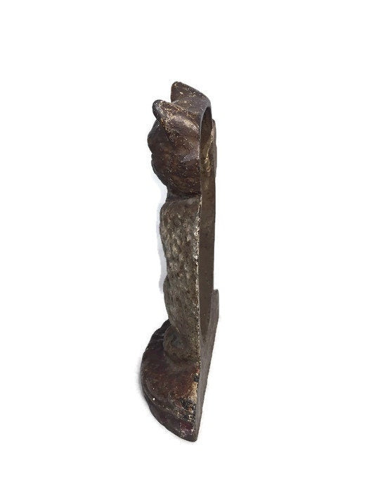 Vintage Cat Doorstop, Hubley Cast Iron Collectible Bookend - Duckwells