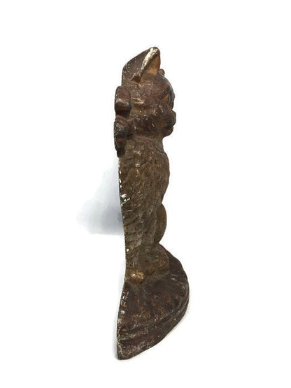 Vintage Cat Doorstop, Hubley Cast Iron Collectible Bookend - Duckwells