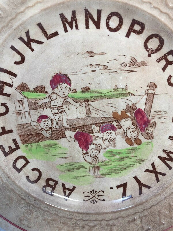 Antique Children's Alphabet Plate - Duckwells