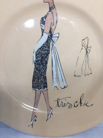 Vintage Fashion Plate, Rosanna Collectible Plate, Made in Italy - Duckwells