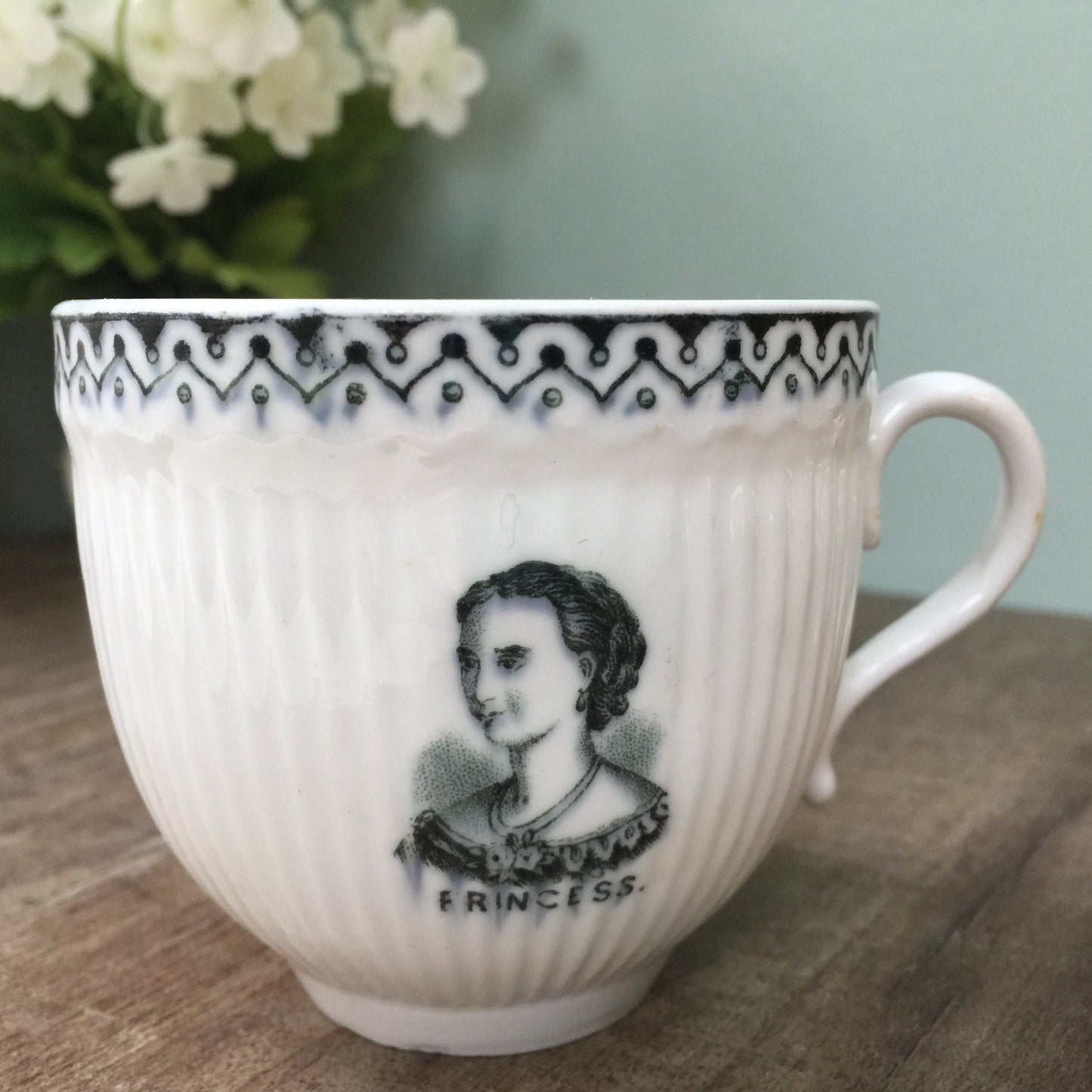 Antique English Royalty Cup, Prince and Princess - Duckwells
