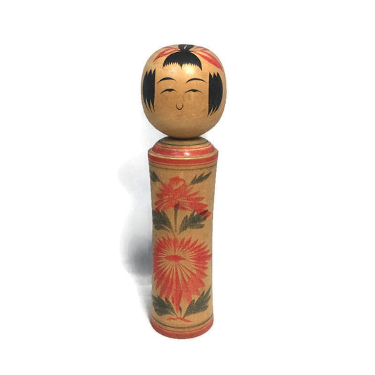 Vintage Kokeshi Doll, Signed Japanese Wood Collectible Figurine at Duckwells