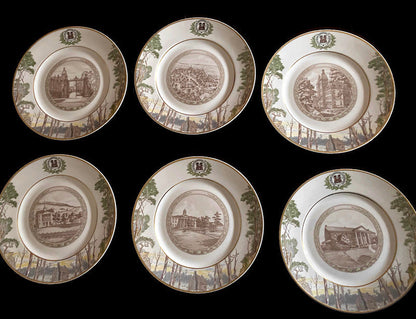 Vintage Washington and Jefferson College Plates