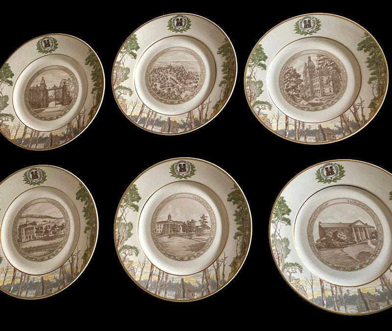 Vintage Washington and Jefferson College Plates - Duckwells