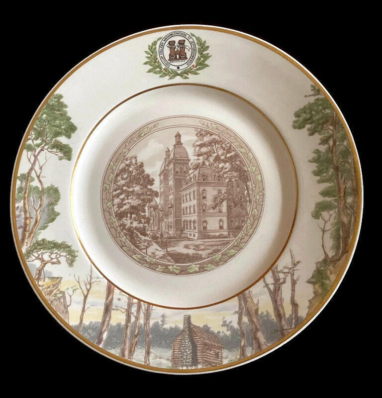 Vintage Washington and Jefferson College Plates