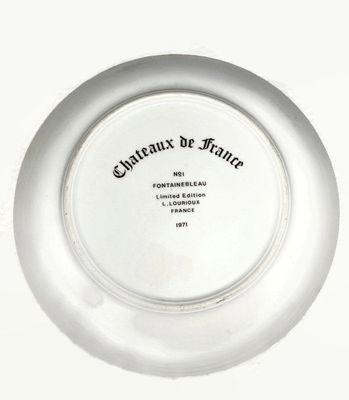 Vintage Fountainebleau Limited Edition L. Lourioux France Plate