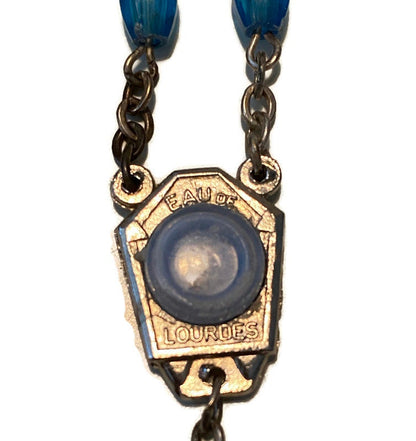 Vintage Italian Rosary Beads, Aurora Borealis and Eau de Lourdes - Duckwells