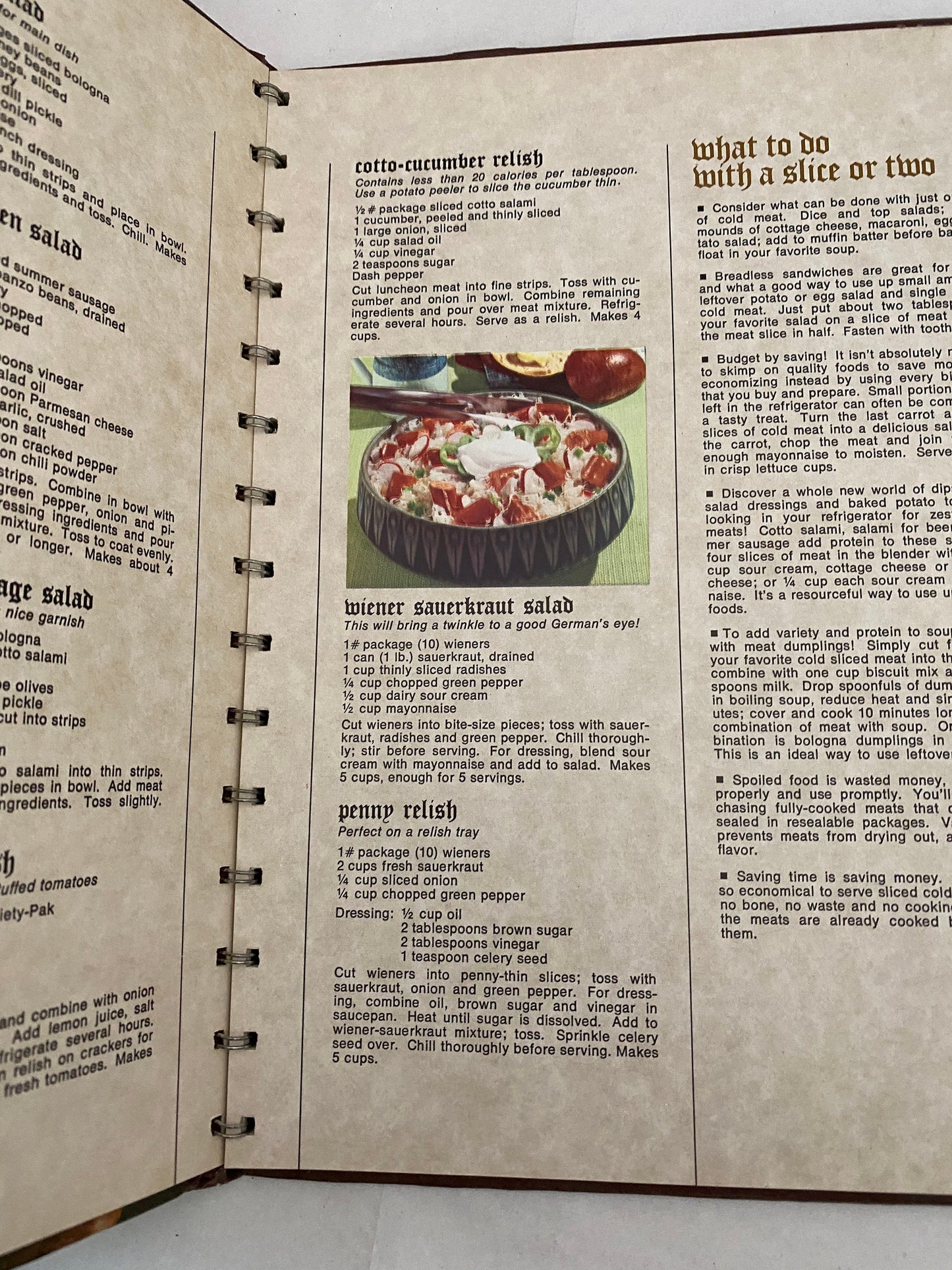 Vintage Cookbook, All About Sausage, 1973 Oscar Meyer