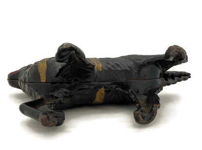 Vintage Cast Iron Dog Bank, Rustic Animal Collectible Home Decor at Duckwells