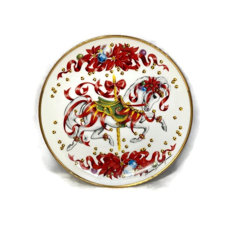 Vintage Christmas Plate, 1991 Limited Edition Signed Maureen Drdak-Jensen - Duckwells