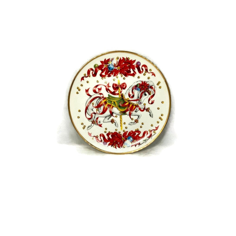 Vintage Christmas Plate, 1991 Limited Edition Signed Maureen Drdak-Jensen - Duckwells