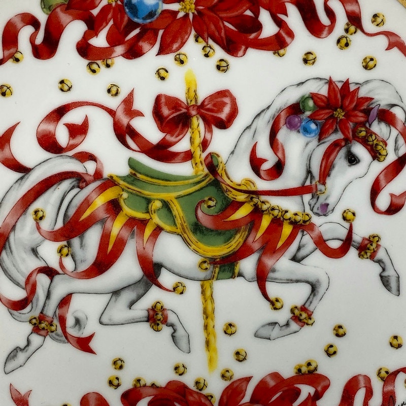 Vintage Christmas Plate, 1991 Limited Edition Signed Maureen Drdak-Jensen - Duckwells