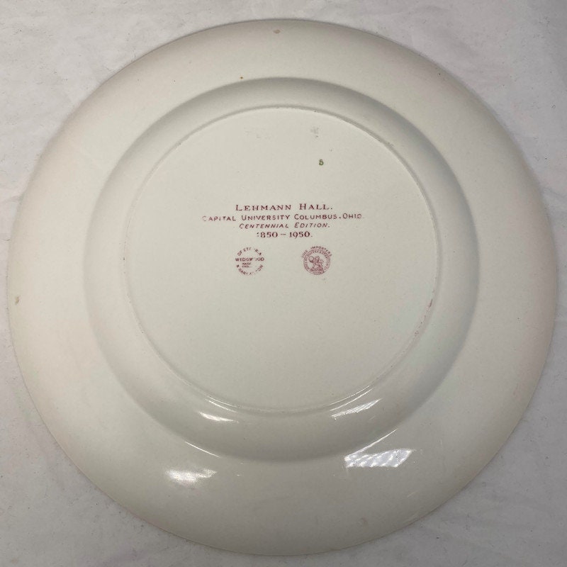 Vintage Capital University, Columbus, Ohio Wedgwood Souvenir Plate