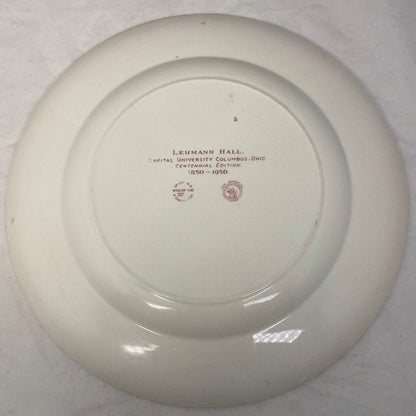 Vintage Capital University, Columbus, Ohio Wedgwood Souvenir Plate